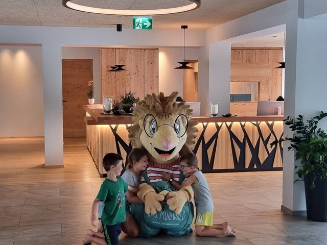 Milli, la mascotte dell’hotel Das Mühlwald Milli, la mascotte dell’hotel Das Mühlwald